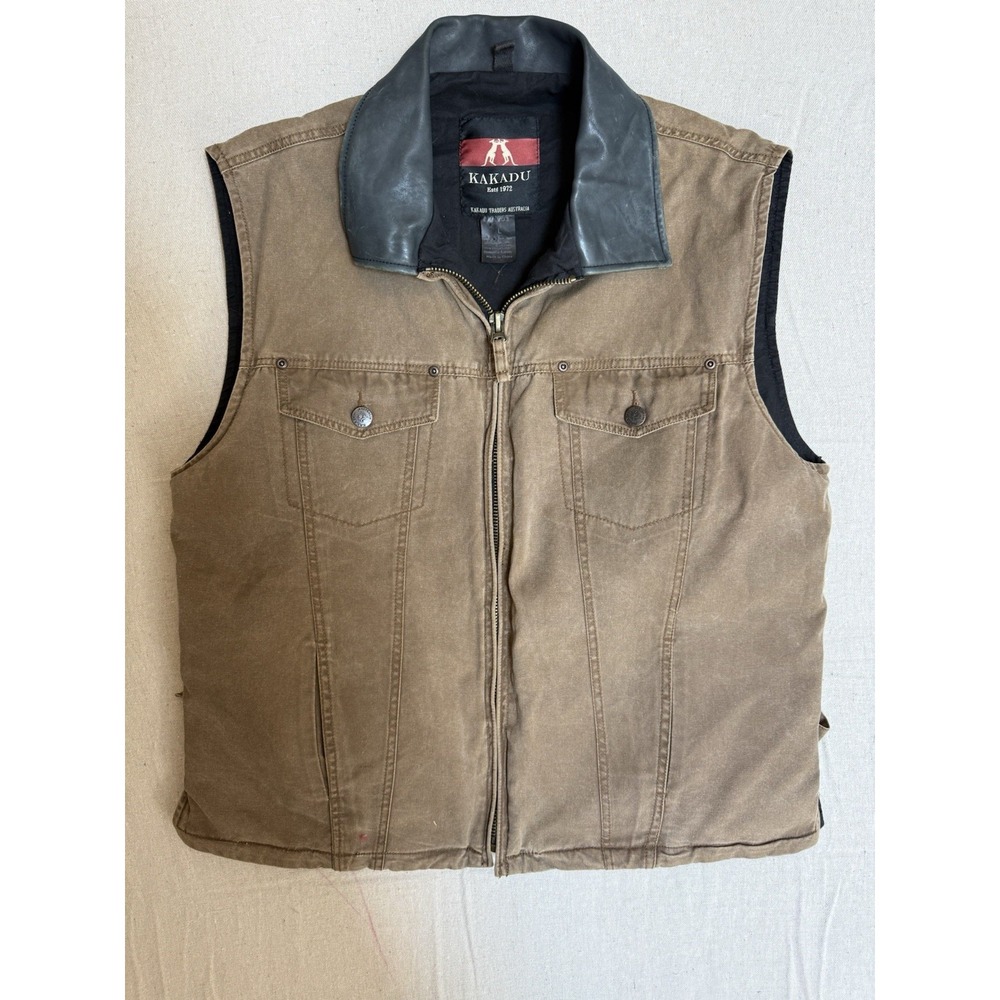 Kakadu Traders Australia Kelly Concealed Carry Canvas Vest Mens Large